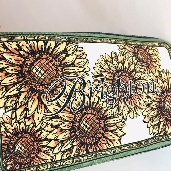 BRIGHTON Something Wonderful Sunflower LOVE Tote Bag - Picture 8 of 15